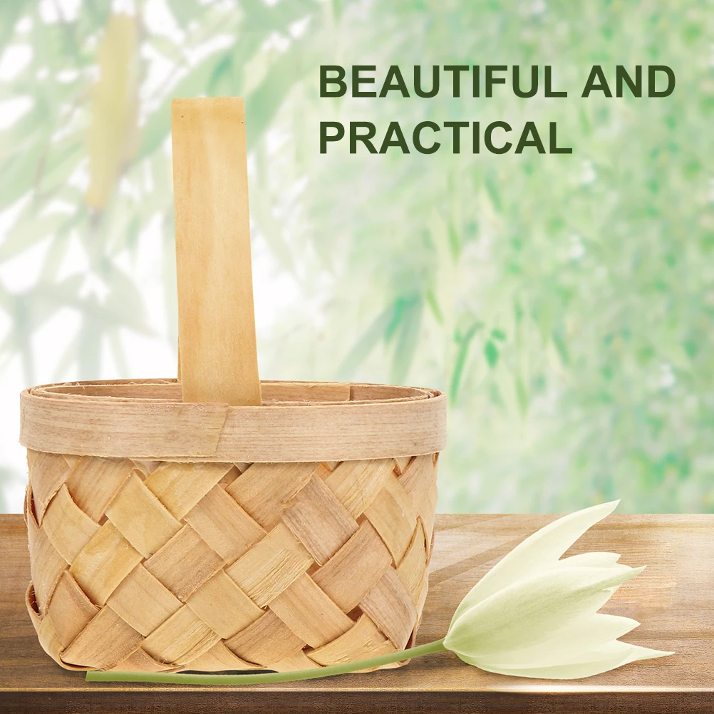6Pcs Rustic Handwoven Wooden Baskets Mini Decorative Candy Storage Gift Packing Wedding Wedding Party Supply Miniature Flower
6Pcs Rustic Handwoven Wooden Baskets Mini Decorative Candy Storage Gift Packing Wedding Wedding Party Supply Miniature Flower