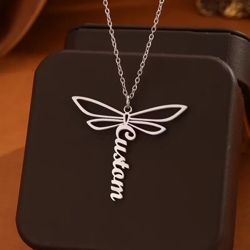 Custom Dragonfly Name Necklaces For Women Men Stainless Steel Customized Necklace Pendant Personalized Neck Chain Jewelry Gift
Custom Dragonfly Name Necklaces For Women Men Stainless Steel Customized Necklace Pendant Personalized Neck Chain Jewelry Gift