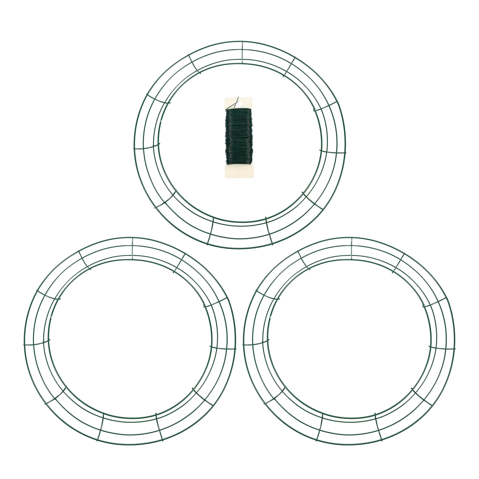 3pcs Iron Wire Wreath Frame Green Color Sturdy Structure Long Lasting Use Indoor Outdoor DIY Craft Making Artificial Flowers
3pcs Iron Wire Wreath Frame Green Color Sturdy Structure Long Lasting Use Indoor Outdoor DIY Craft Making Artificial Flowers