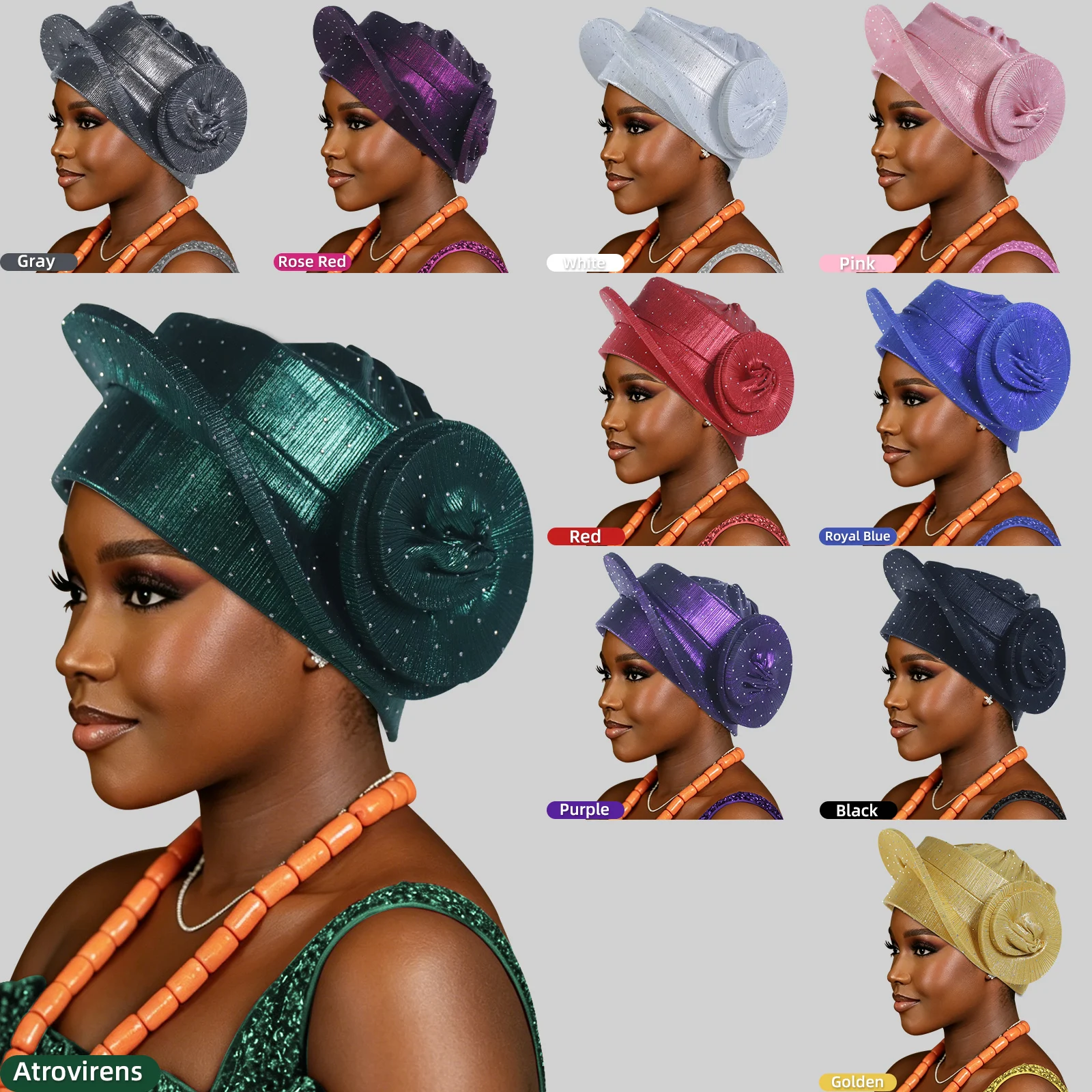Rhinestone Decor Beret Turban Cap For Women African Auto Gele Headtie Ready Made Head Wraps Nigeria Wedding Party Geles Headgear
Rhinestone Decor Beret Turban Cap For Women African Auto Gele Headtie Ready Made Head Wraps Nigeria Wedding Party Geles Headgear