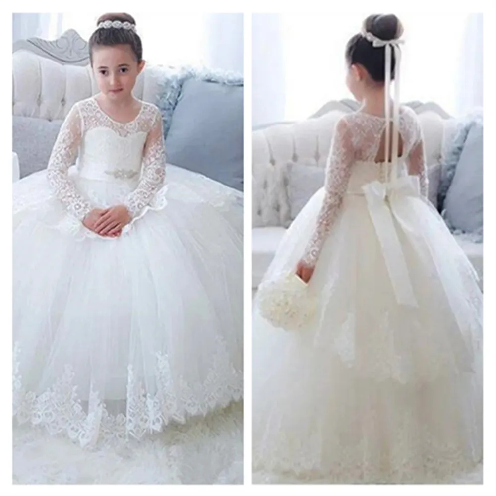 Elegant Flower Girl Wedding Dress Appliques Lace Puffy Gown Baby Girl Dress for Birthday Pageant Toddler First Communion Gown
Elegant Flower Girl Wedding Dress Appliques Lace Puffy Gown Baby Girl Dress for Birthday Pageant Toddler First Communion Gown