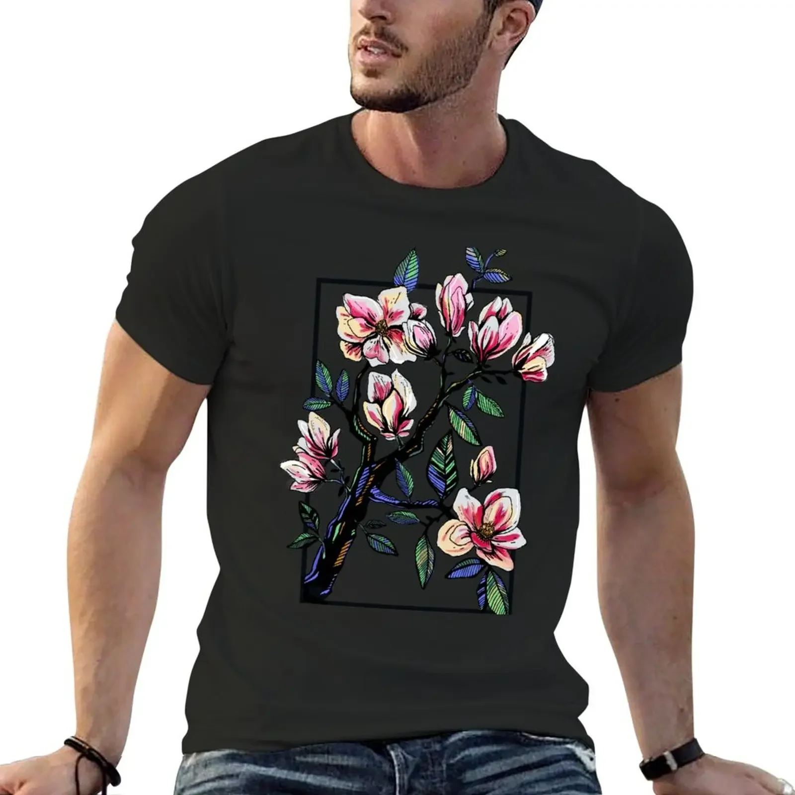 Magnolia Summer in color T-Shirt T-shirts man tees Short sleeve tee Men's t-shirt
Magnolia Summer in color T-Shirt T-shirts man tees Short sleeve tee Men's t-shirt