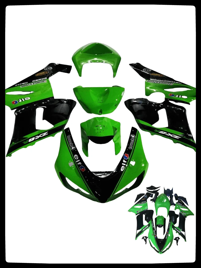 Full Body Kits for 636 ZX-6r 2005 636 ZX-6r Fairing Kits 2006 Ninja ZX-6r Fairings ABS plastic 2005 - 2006 Green Black
Full Body Kits for 636 ZX-6r 2005 636 ZX-6r Fairing Kits 2006 Ninja ZX-6r Fairings ABS plastic 2005 - 2006 Green Black