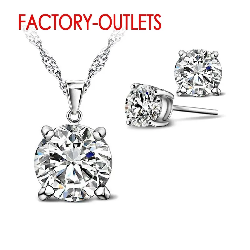 Модный комплект ювелирных изделий из стерлингового серебра 925 пробы, классические 4 когтя, ожерелья с кристаллами, серьги-капли для женщин и девочек, годовщина помолвки
Модный комплект ювелирных изделий из стерлингового серебра 925 пробы, классические 4 когтя, ожерелья с кристаллами, серьги-капли для женщин и девочек, годовщина помолвки