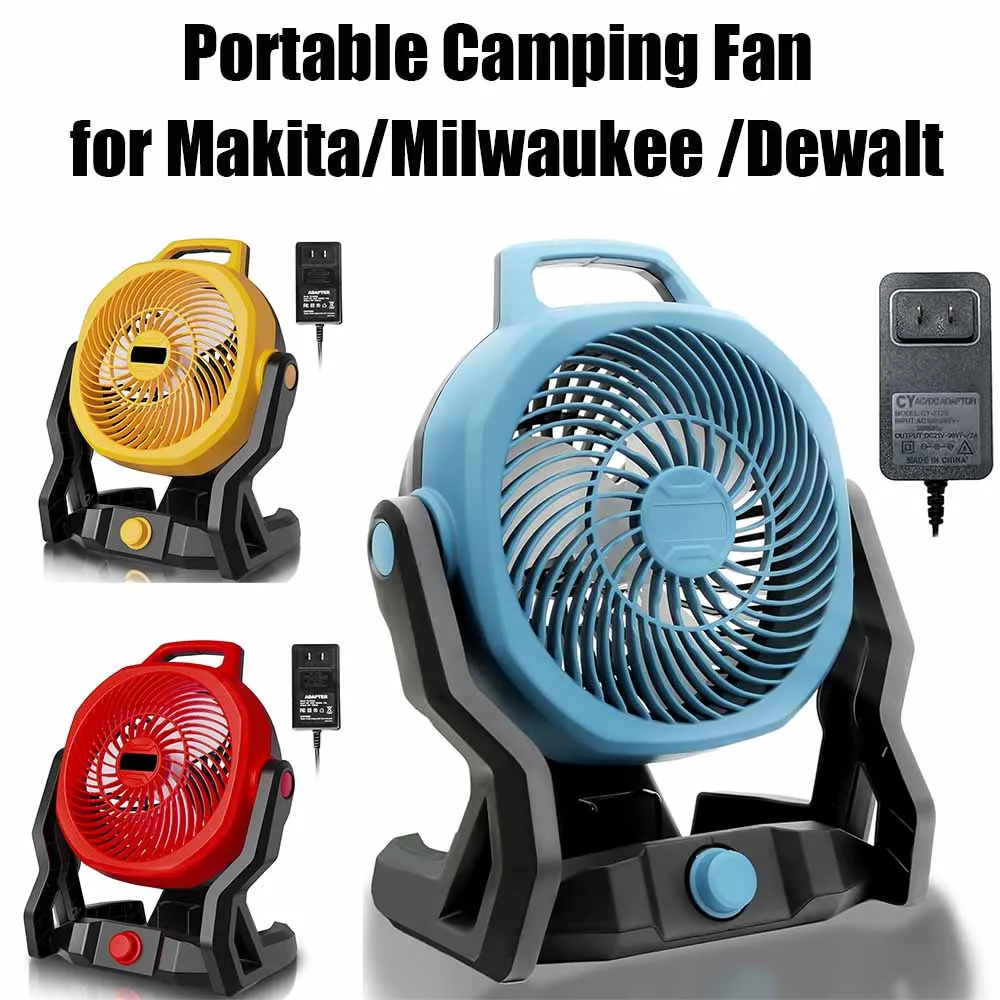 Power Tool Parts Outdoor Camping Electric Fan Desktop Floor Fan for Makita BL1830 for Milwaukee for Dewalt 18V Li-ion Battery
Power Tool Parts Outdoor Camping Electric Fan Desktop Floor Fan for Makita BL1830 for Milwaukee for Dewalt 18V Li-ion Battery