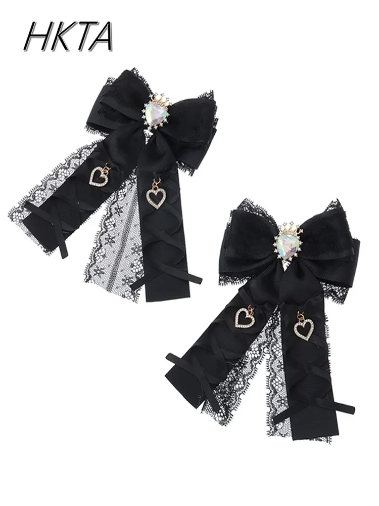 Japanese Liz Earth Bud Series Mass Production Ribbon Bow Clips Gem Love Pendant Pair Clip Hairpin Decoration hair accessories
Japanese Liz Earth Bud Series Mass Production Ribbon Bow Clips Gem Love Pendant Pair Clip Hairpin Decoration hair accessories