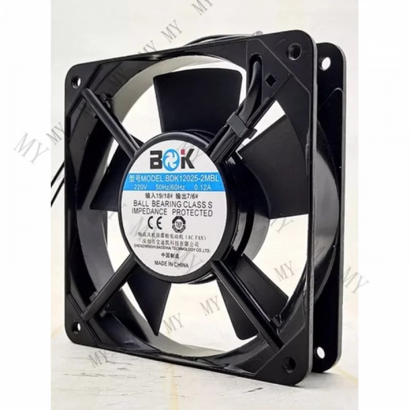 TT 1PCS BDK12025-2MBL 220V 0.12A 12025 12CM Axial Ball Cooling Fan
TT 1PCS BDK12025-2MBL 220V 0.12A 12025 12CM Axial Ball Cooling Fan