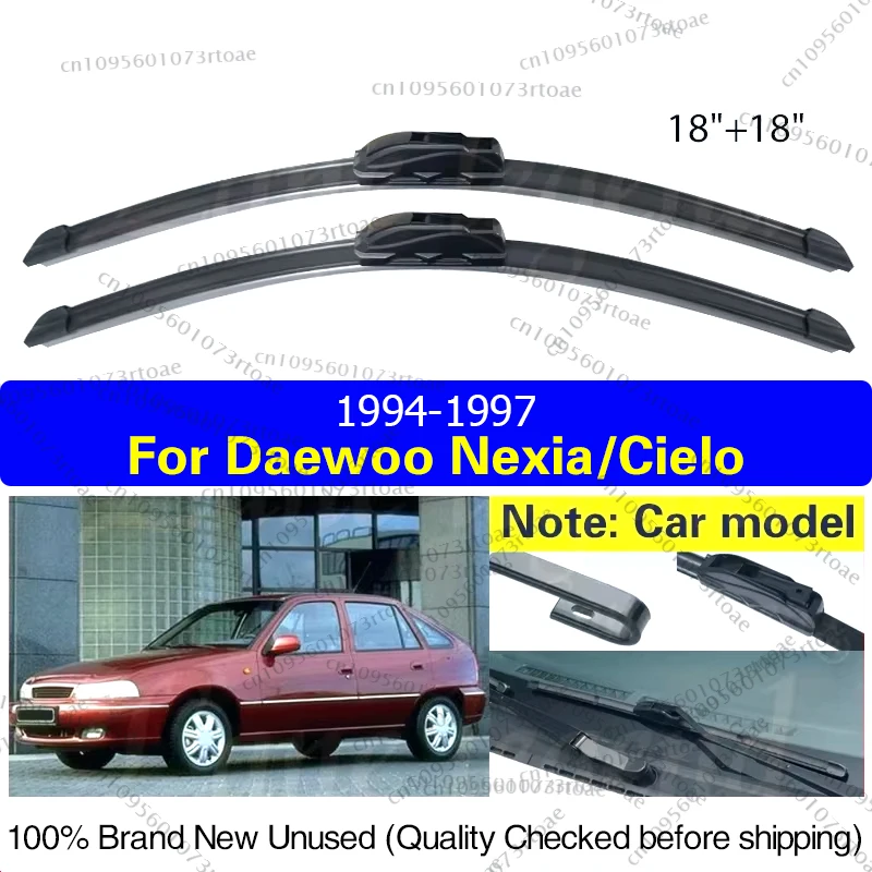 Car Front Wiper Blades For Daewoo Nexia Cielo MK2 1994 1995 1996 1997 Car Accessories Rubber Windshield U J Hook Arm 18"+18"
Car Front Wiper Blades For Daewoo Nexia Cielo MK2 1994 1995 1996 1997 Car Accessories Rubber Windshield U J Hook Arm 18"+18"