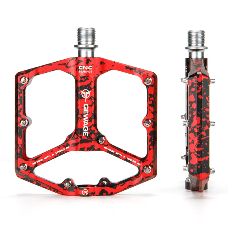 Ultralight Red Camouflage Series 3 Bearing MTB BMX Pedals Aluminum Alloy Road Bike Accessory Bicycle Pedals
Ultralight Red Camouflage Series 3 Bearing MTB BMX Pedals Aluminum Alloy Road Bike Accessory Bicycle Pedals