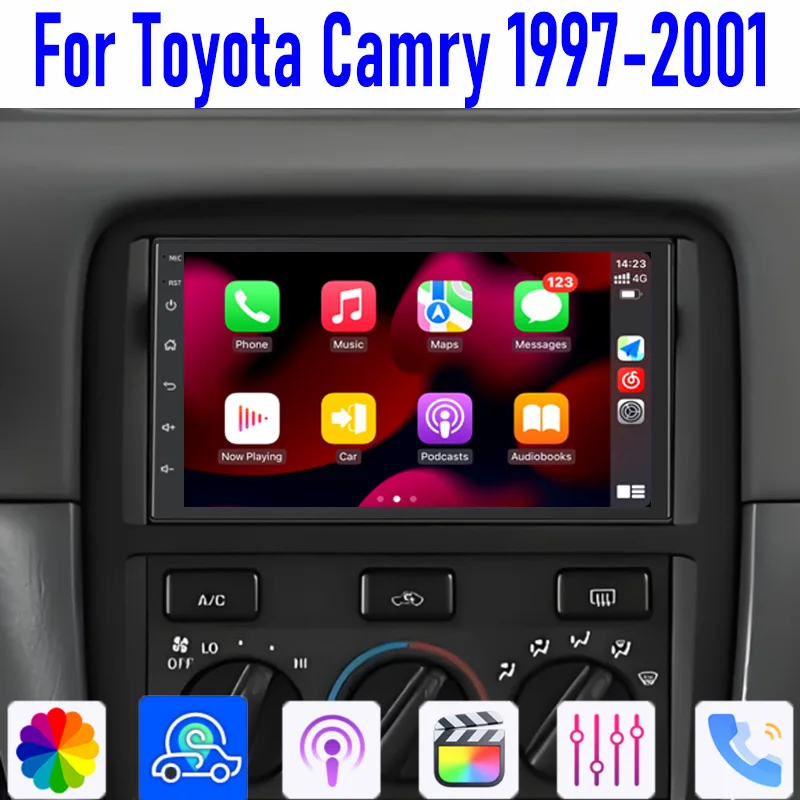 7'' For Toyota Camry 1997-2001 Car Stereo Radio Wireless Carplay Android 15 Auto Head Unit Intelligent System GPS Navi FM BT 64G
7'' For Toyota Camry 1997-2001 Car Stereo Radio Wireless Carplay Android 15 Auto Head Unit Intelligent System GPS Navi FM BT 64G