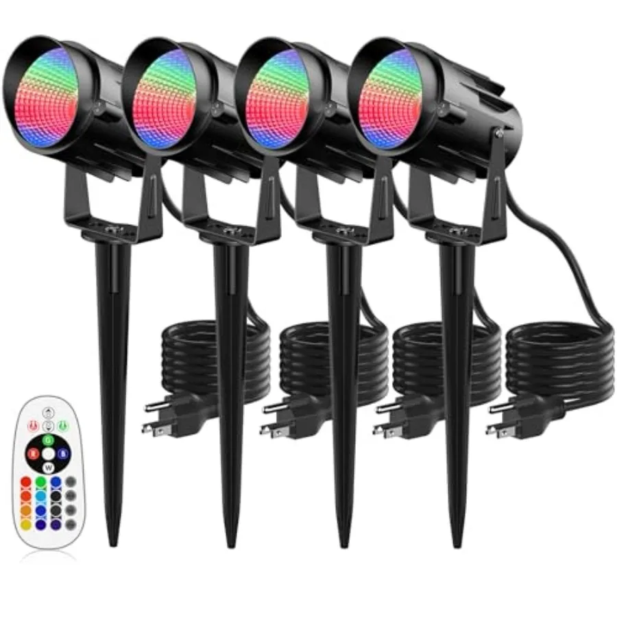 Spotlight Outdoor RGB Led Lights 12W Color Changing Outdoor Floodlight Fixture with Stake for Garden Yard Path 10V Waterproof L
Spotlight Outdoor RGB Led Lights 12W Color Changing Outdoor Floodlight Fixture with Stake for Garden Yard Path 10V Waterproof L