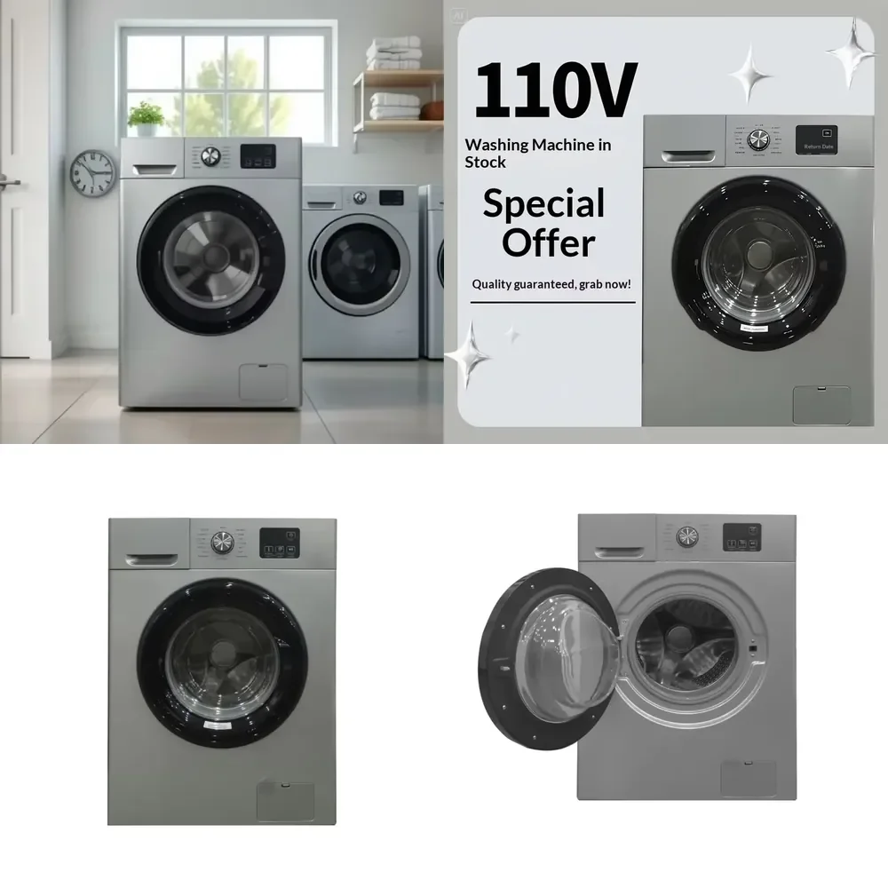 Foreign Trade Export Electric 110V 8kg Light Gray Drum US Standard Universal Washing Machine for South America Mexico
Foreign Trade Export Electric 110V 8kg Light Gray Drum US Standard Universal Washing Machine for South America Mexico