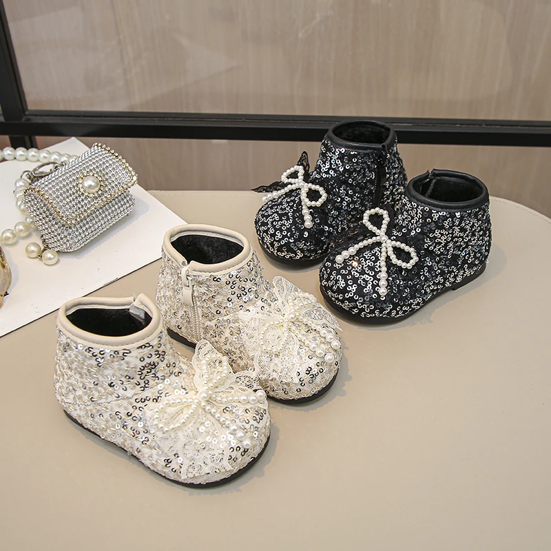 Fashion Children Sequins Princess Boots 2025 Toddlers Sweet Girls Bowknot Ankle Boots Elegant Beading Kids Causal Short Boots
Fashion Children Sequins Princess Boots 2025 Toddlers Sweet Girls Bowknot Ankle Boots Elegant Beading Kids Causal Short Boots