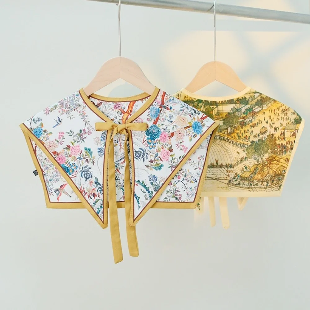 Floral Pattern Fake Collar Capelet Lace Up Chinese Style Fake Collar Shawl Decorative Shoulder Wraps Vintage Poncho Cape Ladies
Floral Pattern Fake Collar Capelet Lace Up Chinese Style Fake Collar Shawl Decorative Shoulder Wraps Vintage Poncho Cape Ladies