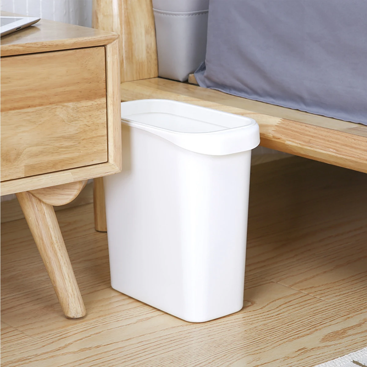 Rectangle Trash Can White Small Bathroom Waste Garbage Basket Tall Lid Rectangular Bin Container Storage
Rectangle Trash Can White Small Bathroom Waste Garbage Basket Tall Lid Rectangular Bin Container Storage