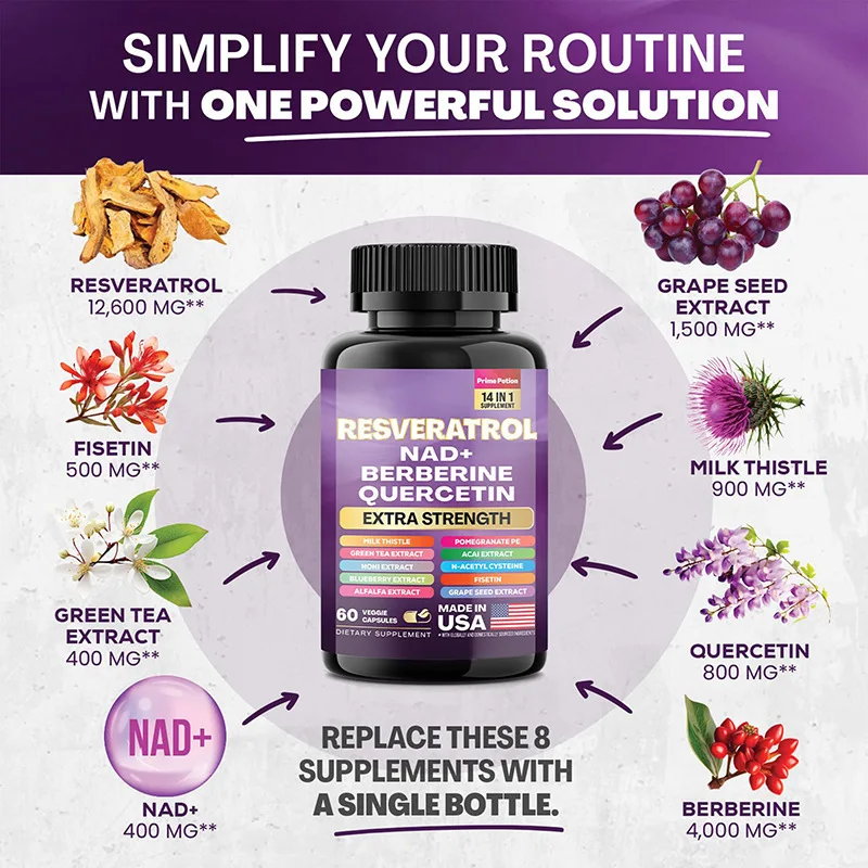 Resveratrol capsules have anti-inflammatory and protective effects on cardiovascular metabolism regulation
Resveratrol capsules have anti-inflammatory and protective effects on cardiovascular metabolism regulation