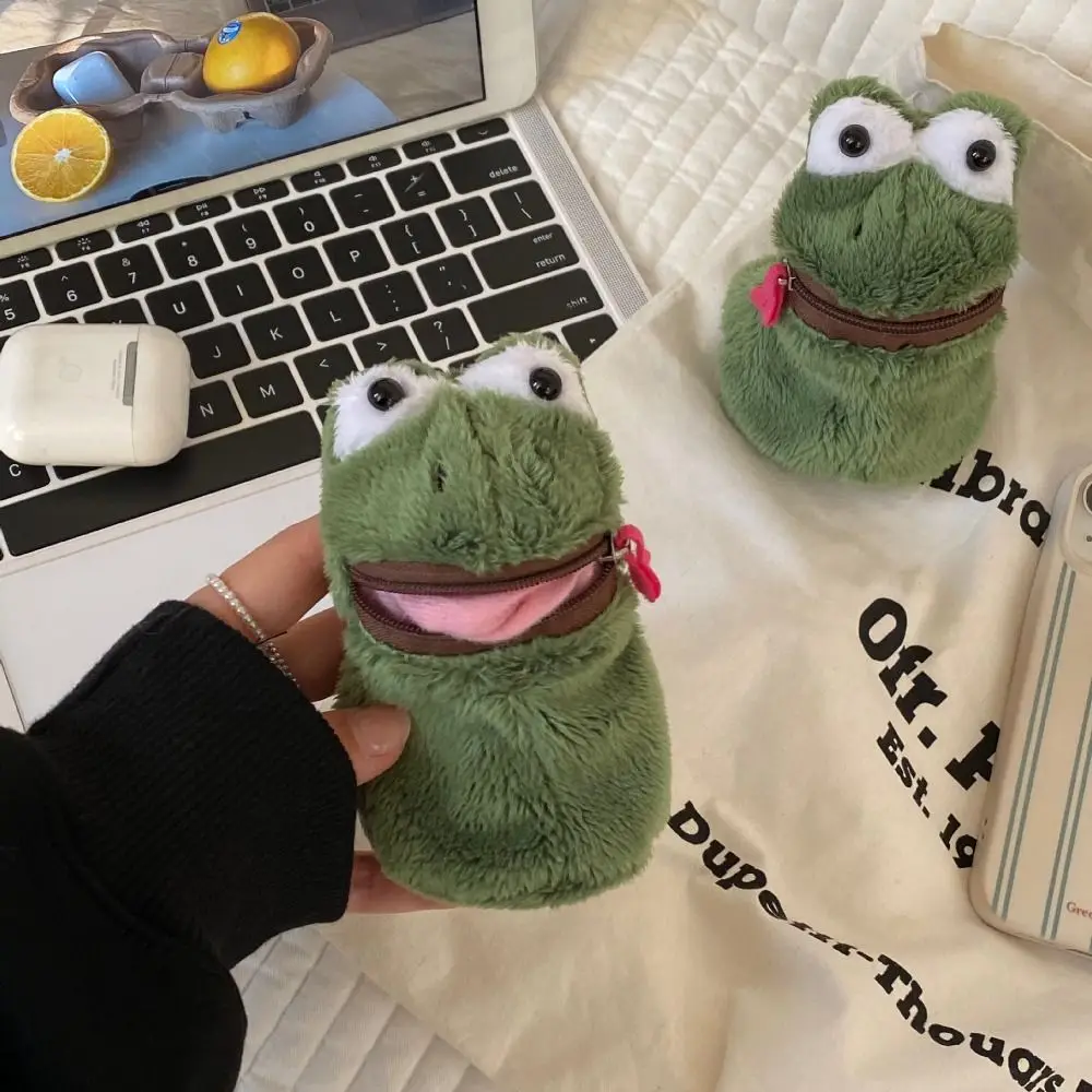 Creative Frog Coin Purse Mini Plush Earphone Bag Large Capacity Cartoon Storage Bag
Creative Frog Coin Purse Mini Plush Earphone Bag Large Capacity Cartoon Storage Bag