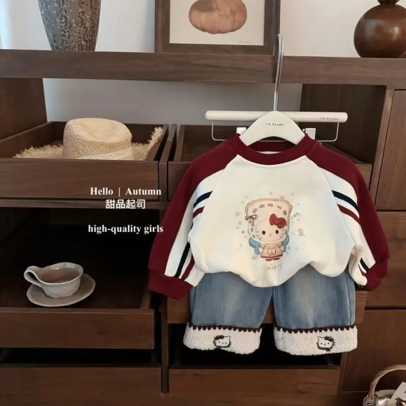 Популярный комплект домашней одежды Sanrio Hello Kitty Kawaii, модная студенческая осенне-зимняя повседневная удобная детская одежда с длинными рукавами
Популярный комплект домашней одежды Sanrio Hello Kitty Kawaii, модная студенческая осенне-зимняя повседневная удобная детская одежда с длинными рукавами