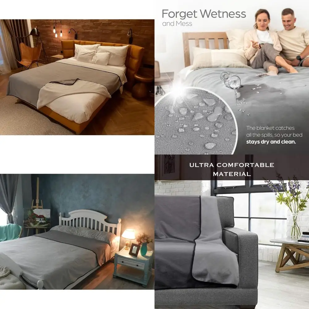 Большое мягкое и уютное водонепроницаемое одеяло — герметичное, устойчивое к пятнам, легко чистится, двустороннее серое 80x90
Большое мягкое и уютное водонепроницаемое одеяло — герметичное, устойчивое к пятнам, легко чистится, двустороннее серое 80x90
