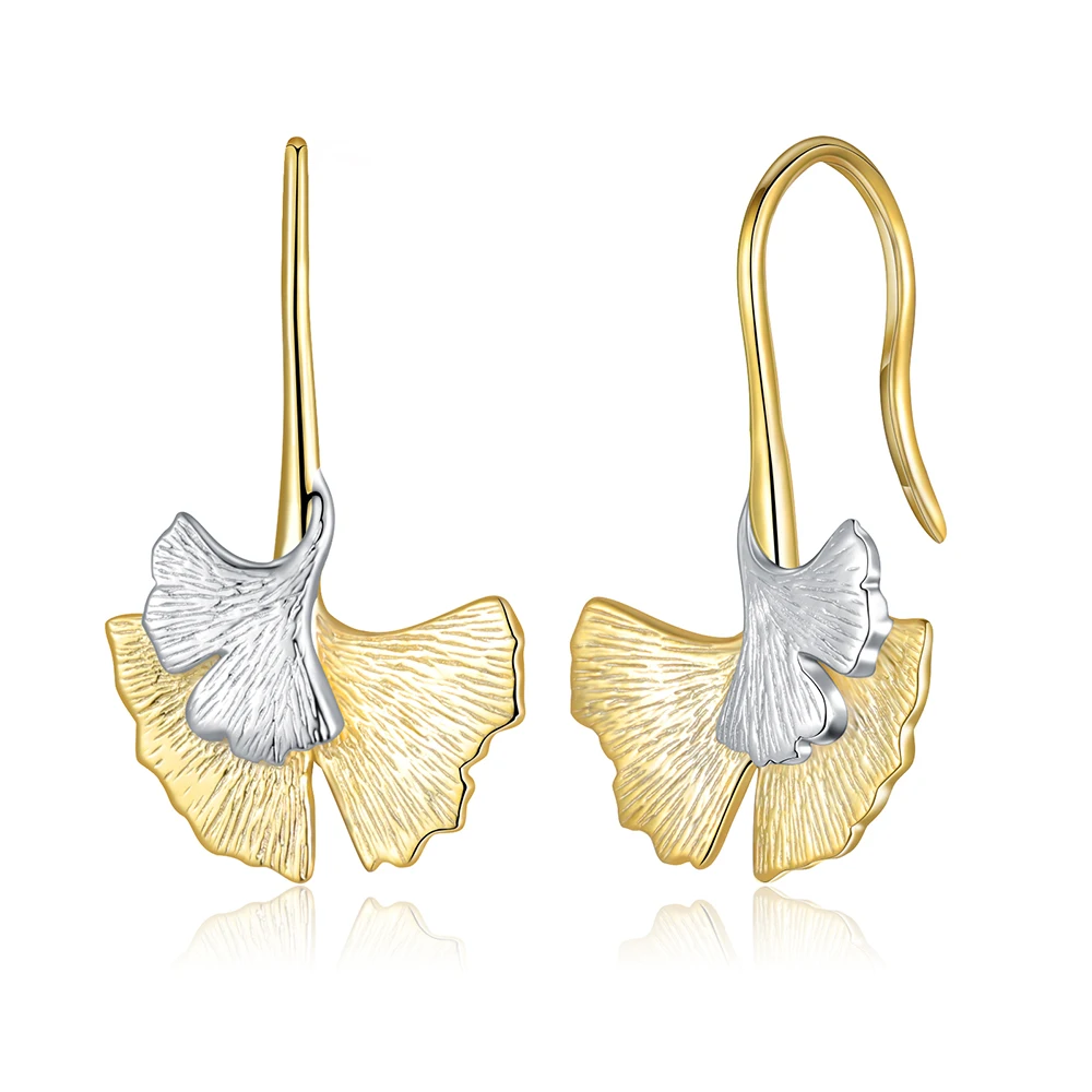 925 Sterling Silver Ginkgo Biloba Leaf Dangle Drop Earrings Handmade Jewelry Birthday Christmas Day Gifts for Women Girls Friend
925 Sterling Silver Ginkgo Biloba Leaf Dangle Drop Earrings Handmade Jewelry Birthday Christmas Day Gifts for Women Girls Friend