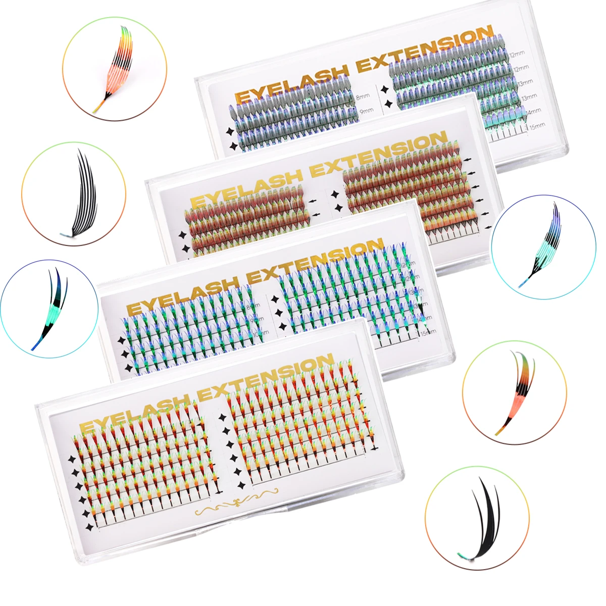 AGUUD Shiny Tinsel Manga Comic Spire Lash Glitter Color Anime Eyelash Extension Feather Shape Premade Fans Party Makeup Lashes
AGUUD Shiny Tinsel Manga Comic Spire Lash Glitter Color Anime Eyelash Extension Feather Shape Premade Fans Party Makeup Lashes