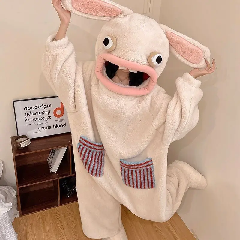 100% Big Eyed Frog Onesie Pajamas Coral Fleece Thickened Warm Sleepwear For Men Women Couple Funny Fall Winter Home Loungewear
100% Big Eyed Frog Onesie Pajamas Coral Fleece Thickened Warm Sleepwear For Men Women Couple Funny Fall Winter Home Loungewear