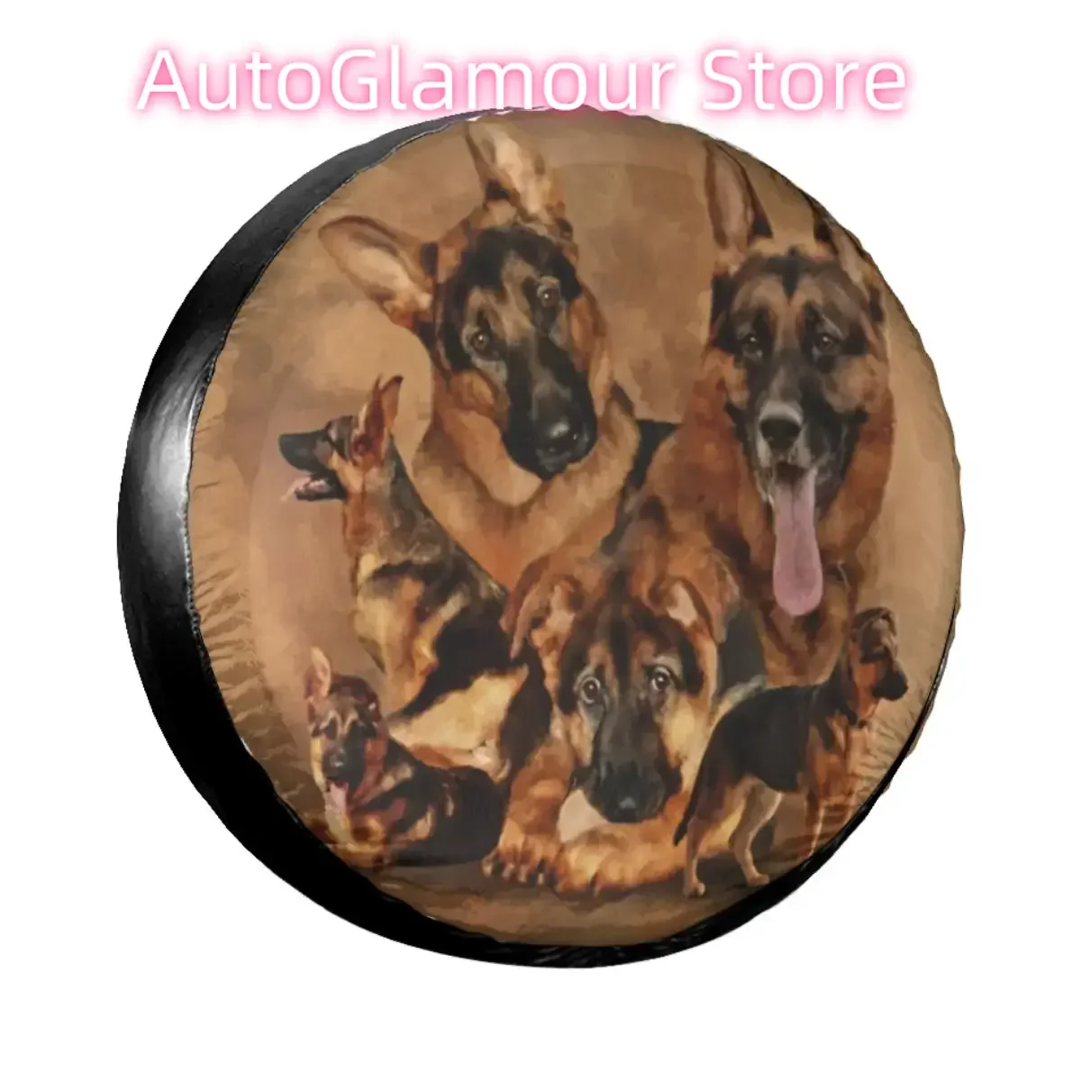 German Shepherd Dog Spare Tire Cover Case Bag for Jeep Pajero Animal Lover Car Wheel Protectors Accessories 14" 15" 16" 17" Inch
German Shepherd Dog Spare Tire Cover Case Bag for Jeep Pajero Animal Lover Car Wheel Protectors Accessories 14" 15" 16" 17" Inch