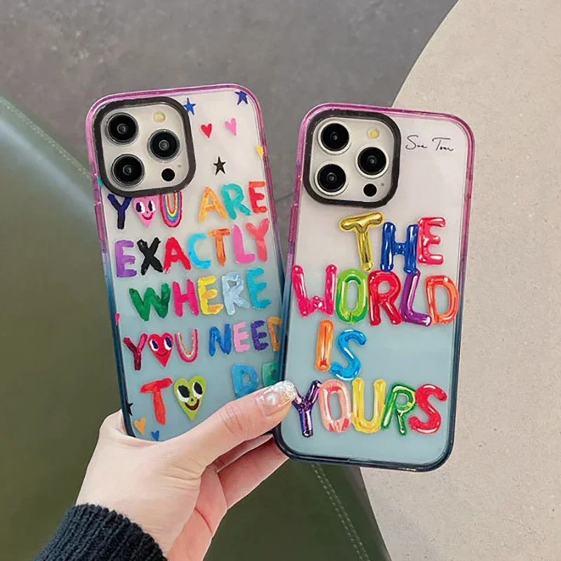 Colorful Letters 2.0 Acrylic Colorful Border Phone Case Cover for IPhone 11 12 13 14 15 16 Pro Max Case for IPhone 16 Pro Max
Colorful Letters 2.0 Acrylic Colorful Border Phone Case Cover for IPhone 11 12 13 14 15 16 Pro Max Case for IPhone 16 Pro Max