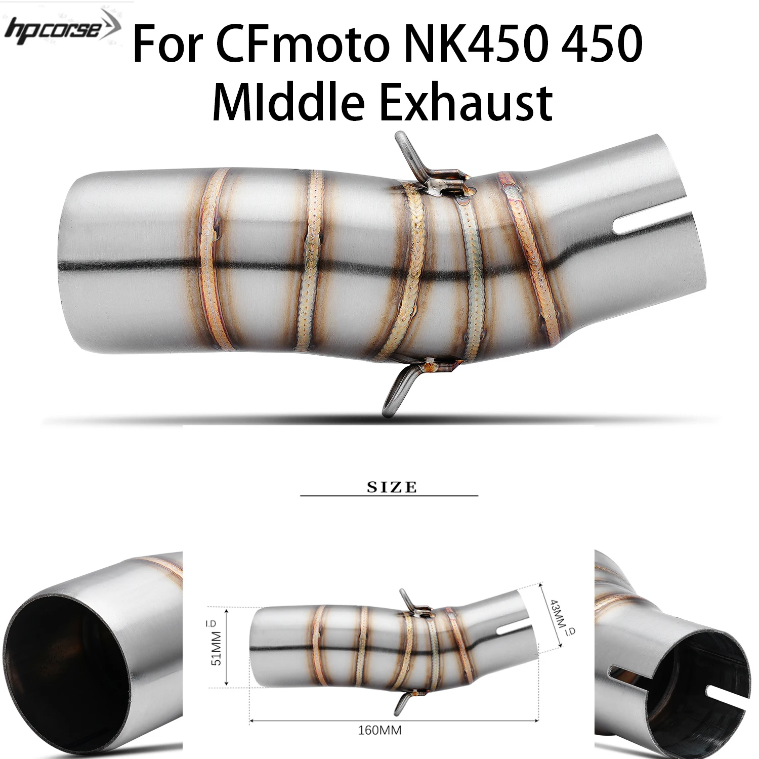 For CFMOTO 450SR 450 NK SR 2022 2023 Universal Motorcycle Exhaust Muffler Escape Moto 51mm Middle Link Pipe Bike Tube Slip On
For CFMOTO 450SR 450 NK SR 2022 2023 Universal Motorcycle Exhaust Muffler Escape Moto 51mm Middle Link Pipe Bike Tube Slip On