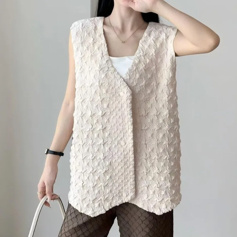 Miyake плиссированный новый зимний жилет большого размера, женская модная универсальная куртка, хлопковая утолщенная майка без рукавов, верхняя куртка
Miyake плиссированный новый зимний жилет большого размера, женская модная универсальная куртка, хлопковая утолщенная майка без рукавов, верхняя куртка