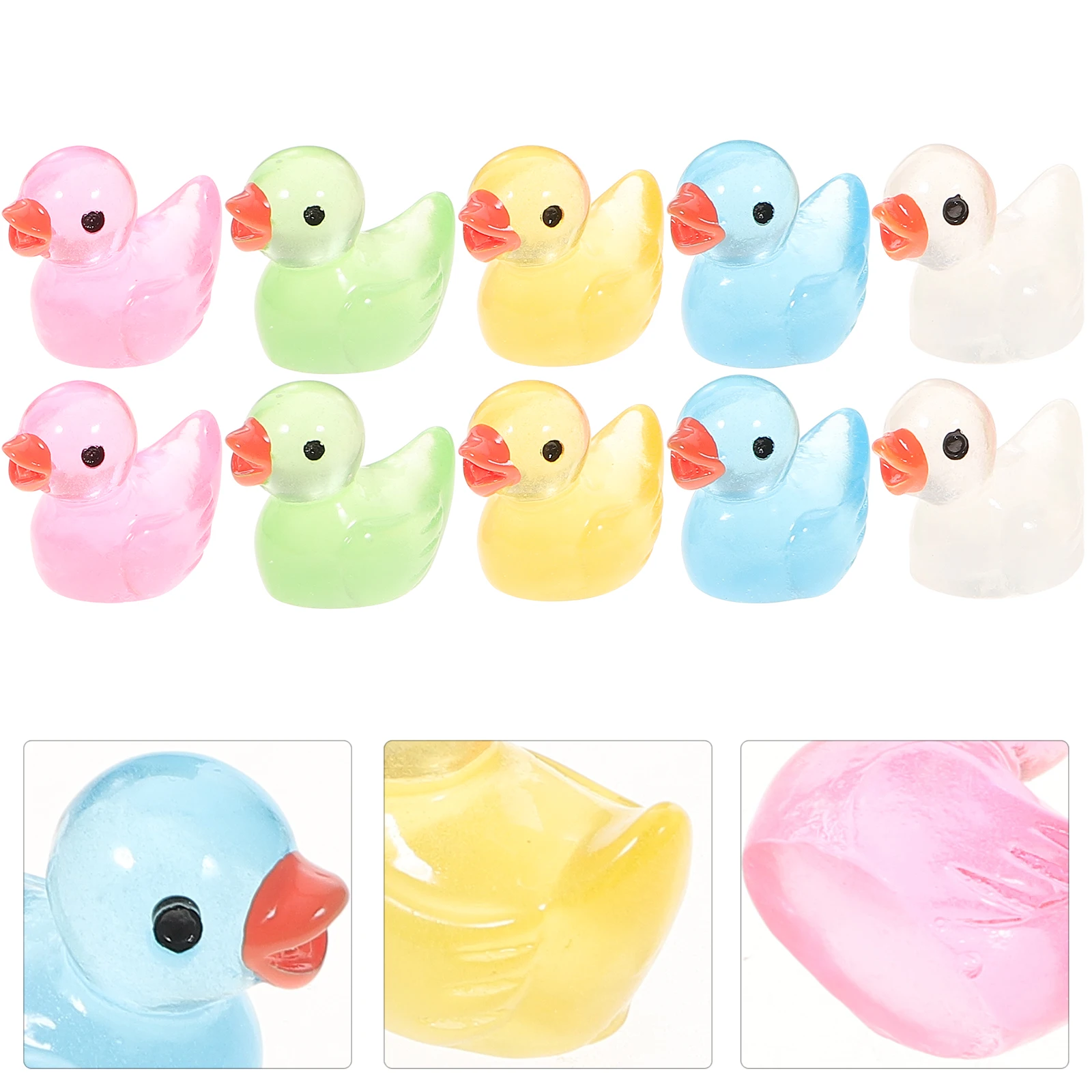 50pcs Night Miniature Duck Items Ducks Resin Tiny Figurines Figurines Luminous Dark Decor Tiny Toys Garden Accessories
50pcs Night Miniature Duck Items Ducks Resin Tiny Figurines Figurines Luminous Dark Decor Tiny Toys Garden Accessories