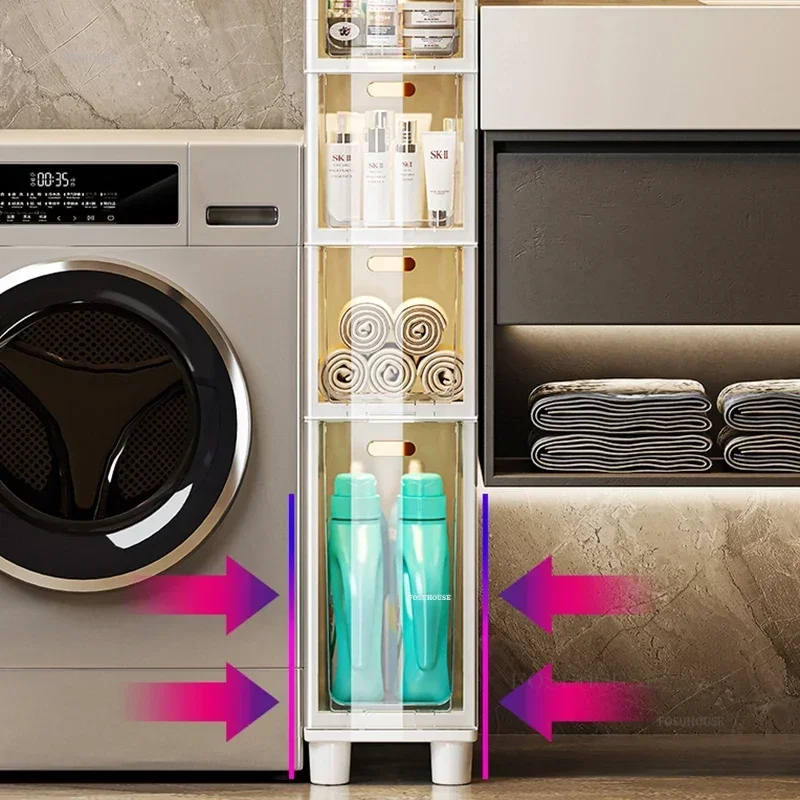 Modern Minimalist Multi-layer Storage Cabinet for Bathroom Gap Storage Racks Floor-standing Kitchen Storage Bathroom Organizers
Modern Minimalist Multi-layer Storage Cabinet for Bathroom Gap Storage Racks Floor-standing Kitchen Storage Bathroom Organizers