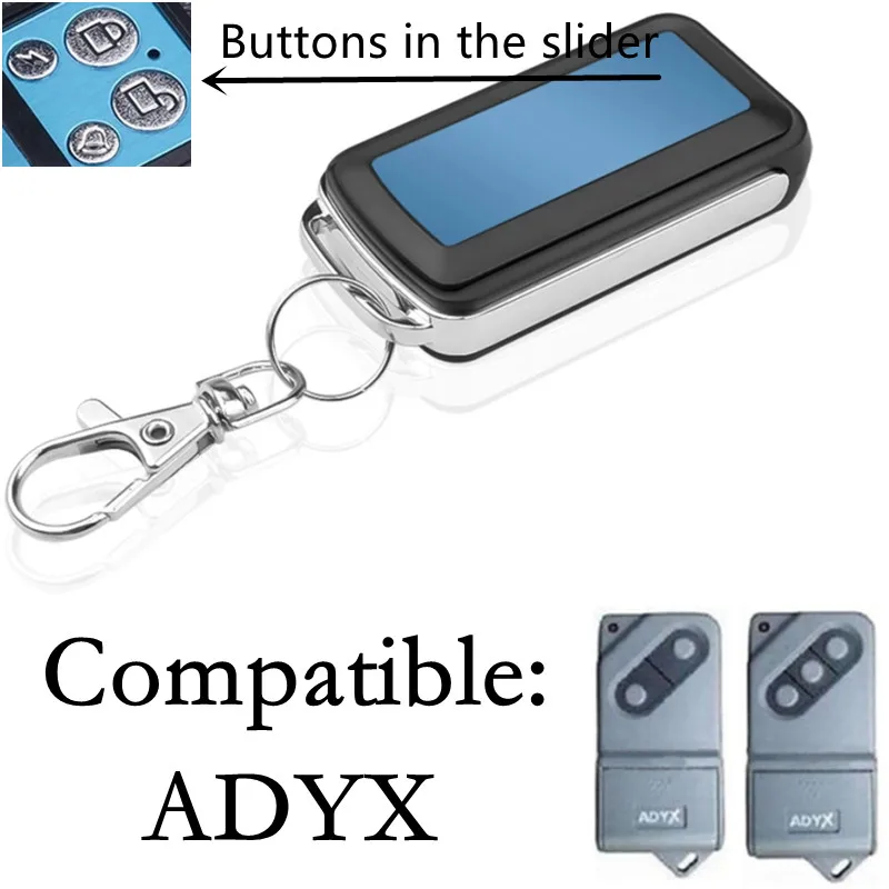 433Mhz Remote Control Gate Opener For ADYX ALIZE EM2C EM4C Fixed Code Garage Door Motor Transmitter Duplicator
433Mhz Remote Control Gate Opener For ADYX ALIZE EM2C EM4C Fixed Code Garage Door Motor Transmitter Duplicator