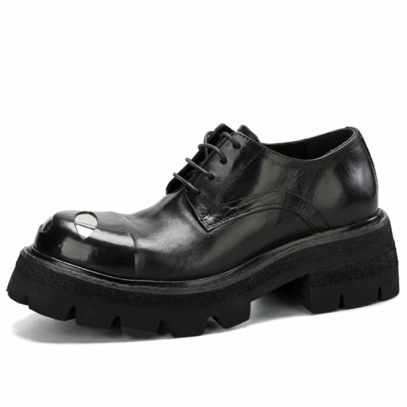 Europe/American Original Design Iron Toe Derby Shoes for Men's Upturned Toe Height Increasing Shoes Genuine Leather Dress Shoes
Europe/American Original Design Iron Toe Derby Shoes for Men's Upturned Toe Height Increasing Shoes Genuine Leather Dress Shoes