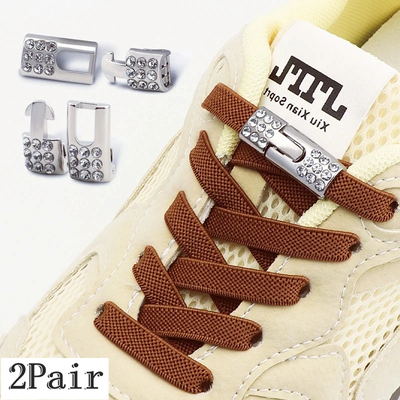 2 Pair Elastic Laces Sneakers Kids No Tie Shoe Laces Diamond Lock Shoelaces Without Ties Adult Wide Shoelace Shoe Accessories
2 Pair Elastic Laces Sneakers Kids No Tie Shoe Laces Diamond Lock Shoelaces Without Ties Adult Wide Shoelace Shoe Accessories
