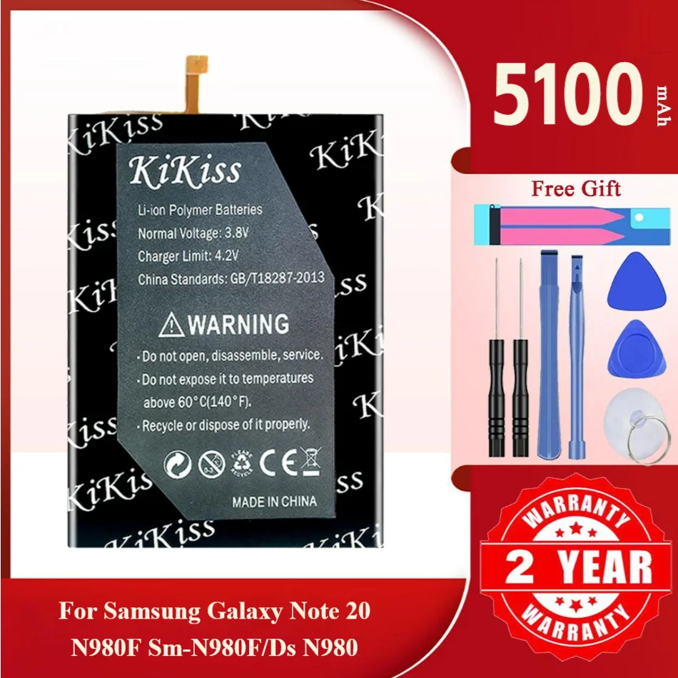 KiKiss Replacement Battery EB-BN980ABY 5100mAh for Samsung Galaxy Note 20 Note20 N980F SM-N980F/DS N980 Battery EBBN980ABY
KiKiss Replacement Battery EB-BN980ABY 5100mAh for Samsung Galaxy Note 20 Note20 N980F SM-N980F/DS N980 Battery EBBN980ABY