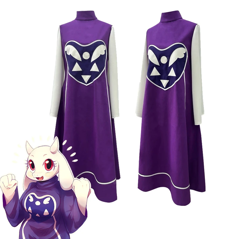 Аниме Undertale Toriel Косплей Костюм Фиолетовый Боди с длинными рукавами Полный комплект Хэллоуин Вечеринка Боевой костюм
Аниме Undertale Toriel Косплей Костюм Фиолетовый Боди с длинными рукавами Полный комплект Хэллоуин Вечеринка Боевой костюм
