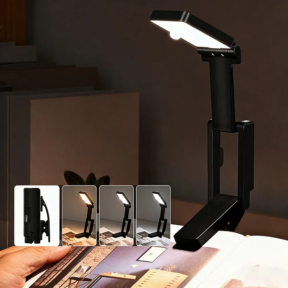 Portable USB Rechargeable LED Book Light with Clip - Eye-Care Reading Lamp for Students Bedroom & Office Folding Table Lamp
Portable USB Rechargeable LED Book Light with Clip - Eye-Care Reading Lamp for Students Bedroom & Office Folding Table Lamp