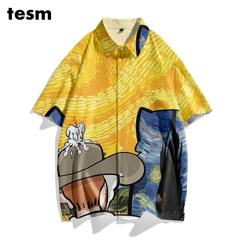 TESM Summer Couple Matching Hawaiian Shirts - Unisex Loose Short-Sleeve Breathable Sun-Protective Men Women Vacation Beach Tops
TESM Summer Couple Matching Hawaiian Shirts - Unisex Loose Short-Sleeve Breathable Sun-Protective Men Women Vacation Beach Tops