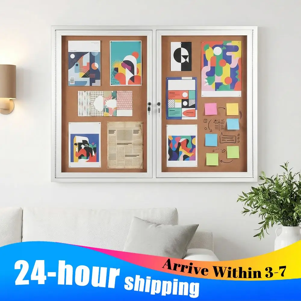 Wall-Mounted Display Case Aluminum Frame Cork Displays Boards with Glass Locking Door for Office Commercial Hospital Etc
Wall-Mounted Display Case Aluminum Frame Cork Displays Boards with Glass Locking Door for Office Commercial Hospital Etc