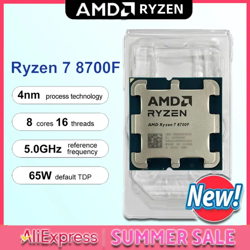 AMD Ryzen 7 8700F 65W 4NM L3=16M 4.1GHz 8-Core 16-Thread NEW Gaming Processor DDR5 R7 8700F Socket AM5 but Without Fan
AMD Ryzen 7 8700F 65W 4NM L3=16M 4.1GHz 8-Core 16-Thread NEW Gaming Processor DDR5 R7 8700F Socket AM5 but Without Fan