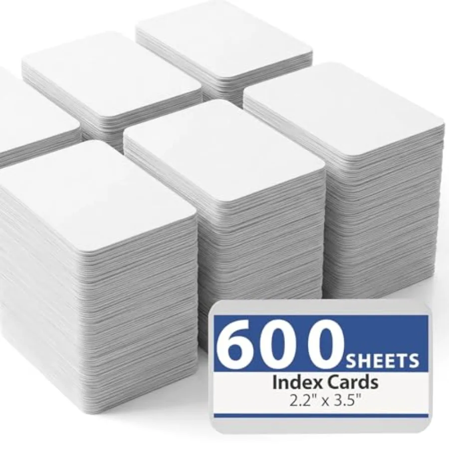 600PCS White Blank Business Cards, 2.2 x 3.5 Inch, Small Blank Paper Double-Sided Cardstock for Message and Note Business Appre
600PCS White Blank Business Cards, 2.2 x 3.5 Inch, Small Blank Paper Double-Sided Cardstock for Message and Note Business Appre