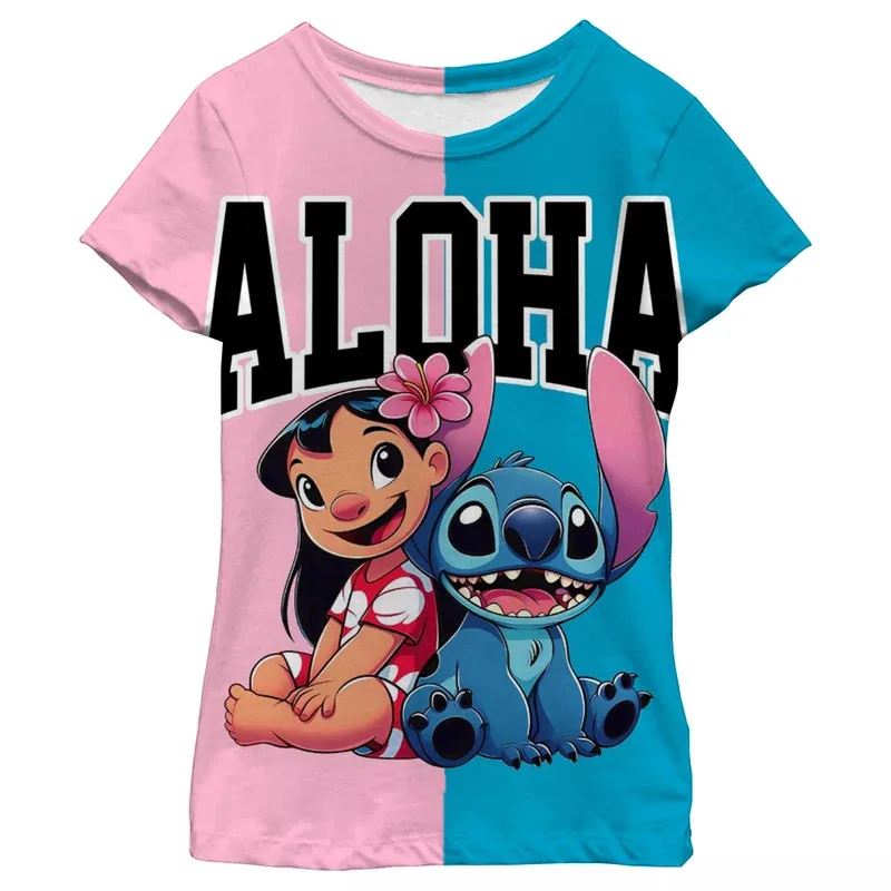 Disney Stitch T-shirt For Girls Summer Children's Short Sleeved Fashion Kids Classic Versatile T Shirts Casual Clothes Girl Top
Disney Stitch T-shirt For Girls Summer Children's Short Sleeved Fashion Kids Classic Versatile T Shirts Casual Clothes Girl Top
