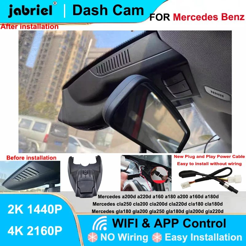 Jabriel for Mercedes Benz CLA w117 for Mercedes Benz GLA x156 for Mercedes Benz A Class w176 w177 Dash Cam 2K 4K Wifi Camera DVR
Jabriel for Mercedes Benz CLA w117 for Mercedes Benz GLA x156 for Mercedes Benz A Class w176 w177 Dash Cam 2K 4K Wifi Camera DVR