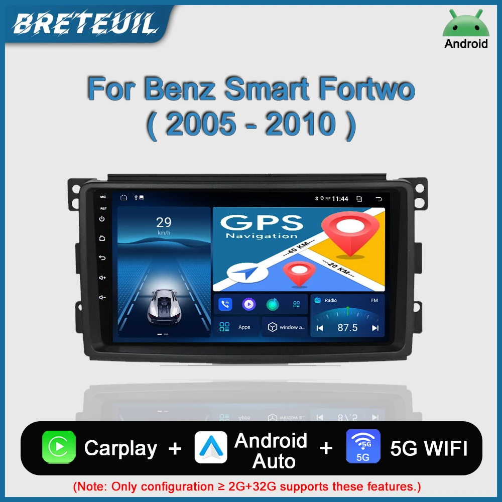 Навигация GPS для Benz Smart Fortwo 2005 2006 2007 2008 2009 Android автомобильное радио мультимедийный видеоплеер Carplay авто стерео
Навигация GPS для Benz Smart Fortwo 2005 2006 2007 2008 2009 Android автомобильное радио мультимедийный видеоплеер Carplay авто стерео