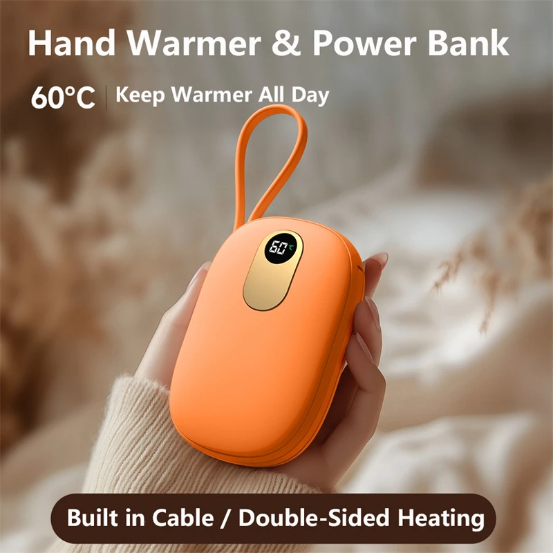 10000mAh Hand Warmer Power Bank with Cable Portable Charger for iphone 17 Samsung Xiaomi Huawei Powerbank External Battery Pack
10000mAh Hand Warmer Power Bank with Cable Portable Charger for iphone 17 Samsung Xiaomi Huawei Powerbank External Battery Pack