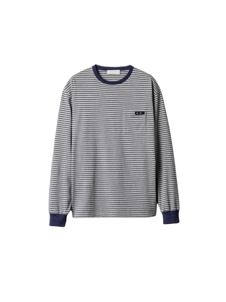 High-End Cotton T-Shirt Long Sleeve round Neck Striped Logo Embroidery Breathable Moisture Wicking Casual Style for Women
High-End Cotton T-Shirt Long Sleeve round Neck Striped Logo Embroidery Breathable Moisture Wicking Casual Style for Women