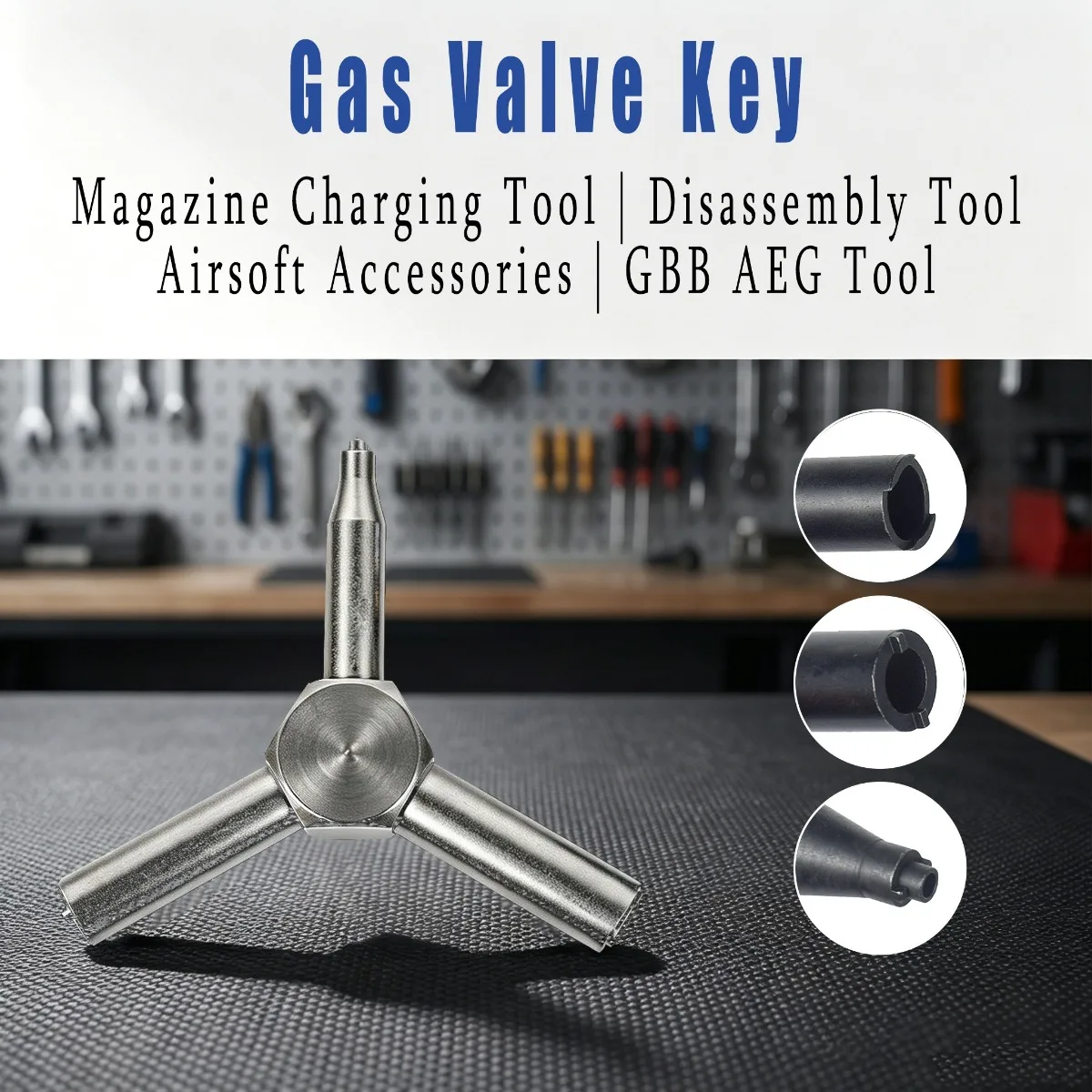 Stainless Steel Gas Valve Key Triple Force Magazine Charging Disassembly Tool For GBB AEG KSC KWA WA Hunting Accessories
Stainless Steel Gas Valve Key Triple Force Magazine Charging Disassembly Tool For GBB AEG KSC KWA WA Hunting Accessories