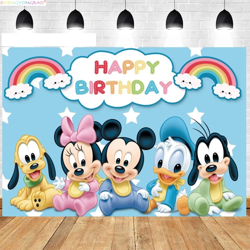 Disney Mickey Mouse Kids Happy Birthday Background Minnie Party Baby Shower Disneyland Photography Backdrops XC-06
Disney Mickey Mouse Kids Happy Birthday Background Minnie Party Baby Shower Disneyland Photography Backdrops XC-06