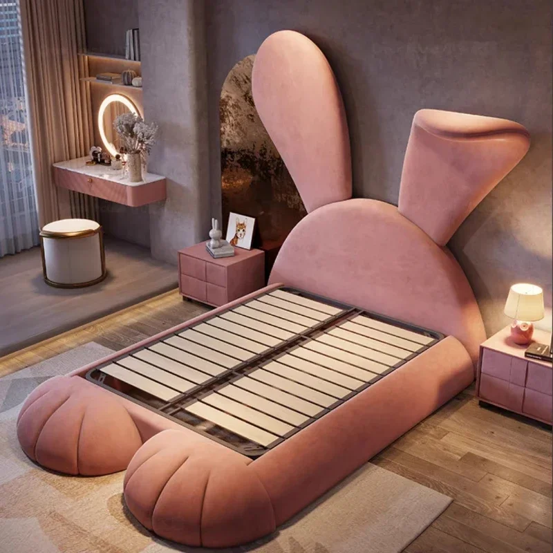 180x200cm Nordic Modern Full Marriage Bedrooms Bedroom Furniture Children Bed Girl Princess Bed Singlebed Big Ears Rabbitbed
180x200cm Nordic Modern Full Marriage Bedrooms Bedroom Furniture Children Bed Girl Princess Bed Singlebed Big Ears Rabbitbed